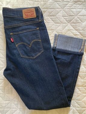 Levi’s 311 shaping skinny dark denim jeans